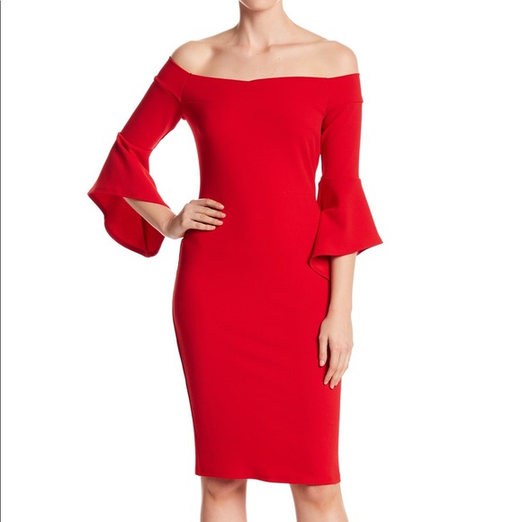 Perfect Red Bebe Dress! - Picture 1 of 7